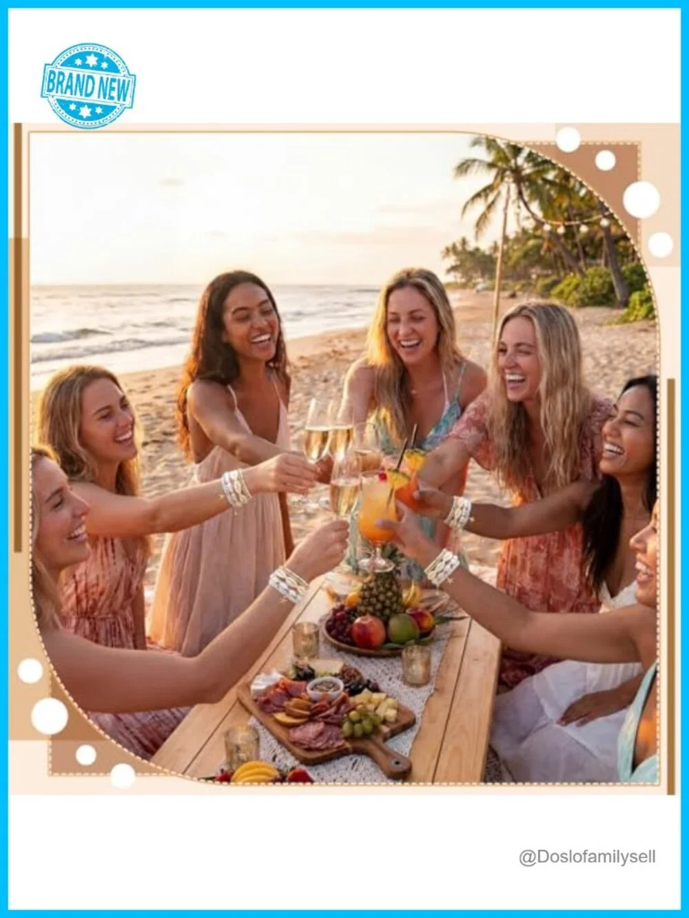 36 Pcs Boho Shell Seashell Bracelets Stackable Stretch Beach Jewelry Set